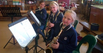 playing instruments
